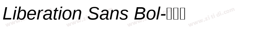 Liberation Sans Bol字体转换
